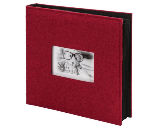 Фотоальбом BRAUBERG на 500 фото 10*15 см, ткань, бордовый, 391187 391187