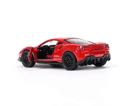 Машина металл ferrary 488 gtb 12 см, двери, багажник, инерция 393513 393513