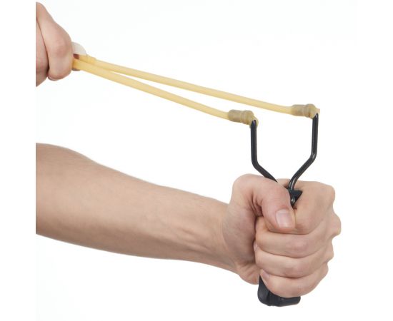 Рогатка спортивная с усиленной рамой и рельефной рукоятью, 17 см, микс 659122