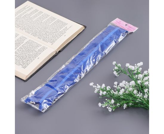 Бант - бабочка №5, синий глянцевый 9646423