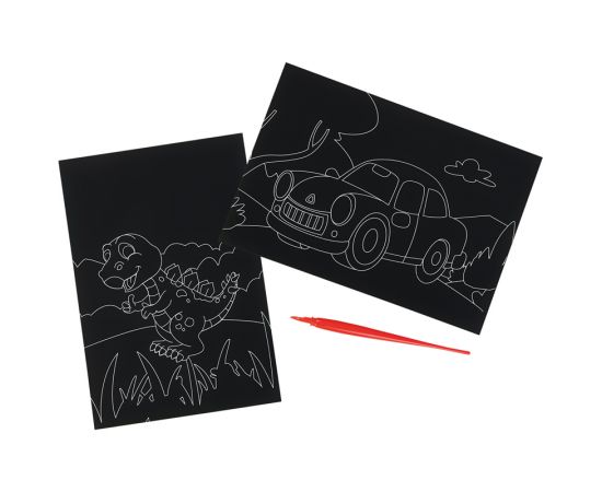 Гравюра Мульти-Пульти "Для мальчиков: Машина и динозавр", А5 EA_34787