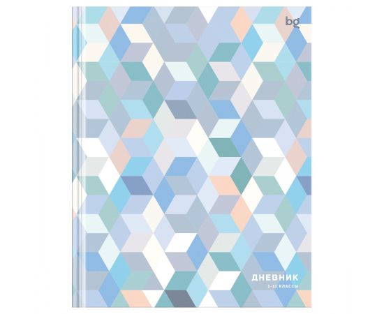 Дневник 1-11 кл. 40л. (твердый) BG "Pastel geometry", матовая ламинация Д5т40_лм 64640