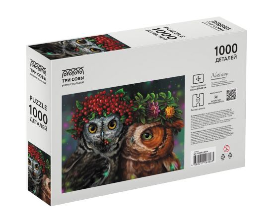 Пазл 1000 эл. ТРИ СОВЫ "Совы" ПК1000_48366