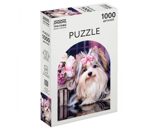 Пазл 1000 эл. ТРИ СОВЫ "Бивер-йоркширский терьер" ПК1000_54684