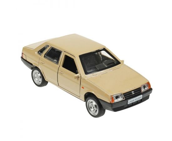 Машина металл LADA-21099 "СПУТНИК" 12 см, двери, багаж, инерц, бежевый, 353525 353525