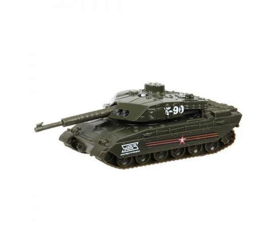 Машина металл свет-звук ТАНК Т-90, 13 см, подвиж. дет., инерц 392205 392205