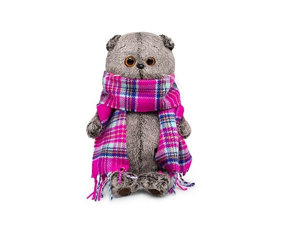 Басик в ярко-розовом шарфе Ks22-246 Ks22-246