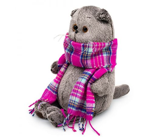 Басик в ярко-розовом шарфе Ks22-246 Ks22-246