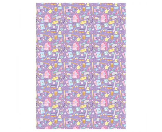 Упаковочная бумага глянц. 70*100см, MESHU "Stylish", 80 г/м2, ассорти, 5 дизайнов MS_62818