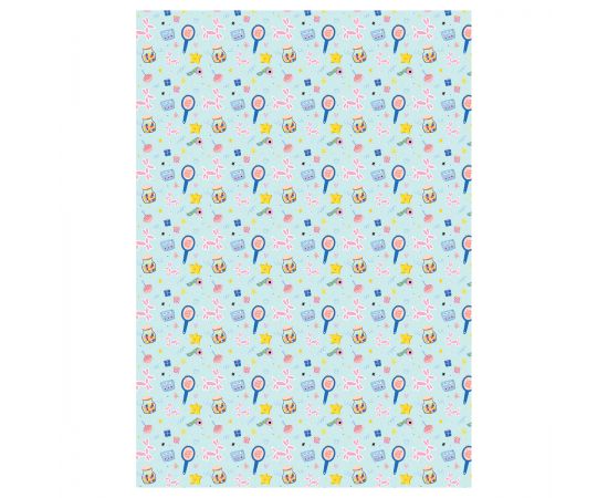 Упаковочная бумага глянц. 70*100см, MESHU "Stylish", 80 г/м2, ассорти, 5 дизайнов MS_62818