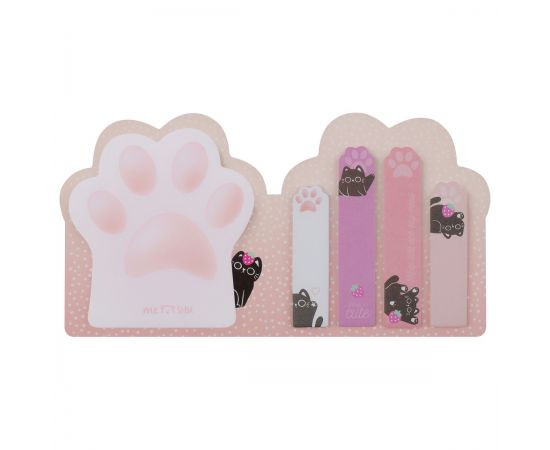 Флажки-закладки и самоклеящиеся блоки в наборе MESHU "Keep Cute", 20л*5 цветов, европодвес MS_64891