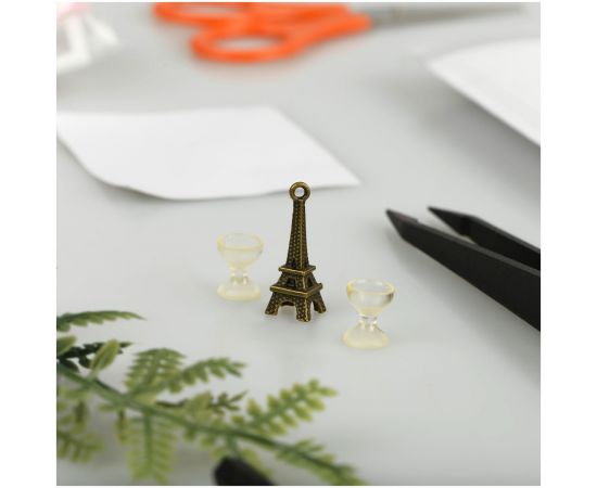 Сборная модель ТРИ СОВЫ, Румбокс "Нежная студия", инструменты, клей, светодиоды, картонная коробка RMb_57081