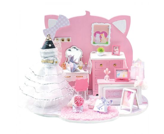 Сборная модель ТРИ СОВЫ, Румбокс "Комната невесты", инструменты, клей, картонная коробка RMm_57078