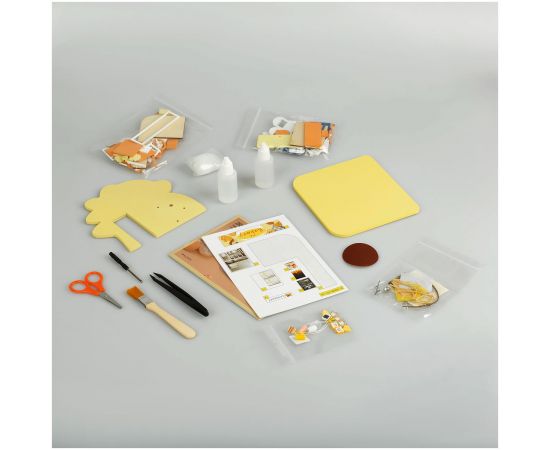 Сборная модель ТРИ СОВЫ, Румбокс "Кондитерская", инструменты, клей, картонная коробка RMm_57079