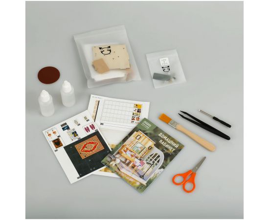 Сборная модель ТРИ СОВЫ, Румбокс "Домашний кабинет", инструменты, клей, картонная коробка RMs_57076