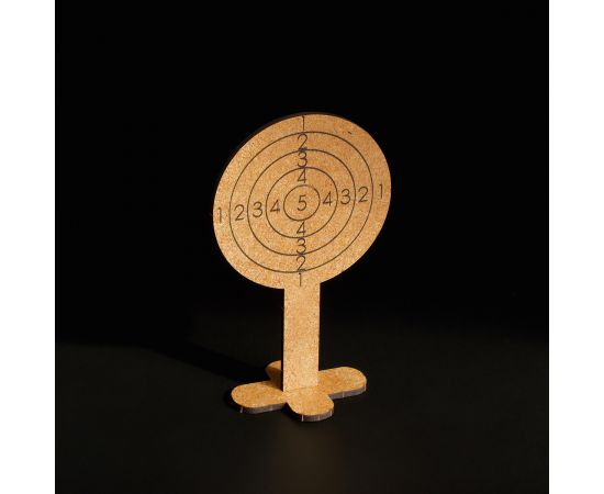 Пистолет деревянный ТРИ СОВЫ Glock-18, "Гнездо", подложка ХДФ с европодвесом, термоусадка ПД2_36320