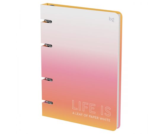 Тетрадь на кольцах А5, 120л., BG "Life is", картон, матовая ламинация ТК5к120_лм 57853