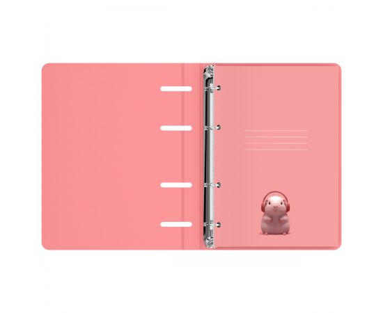 Тетрадь на кольцах А5, 120л., BG "Music style", картон, soft-touch ламинация, тиснение фольгой ТК5к120_лс_тф 57862