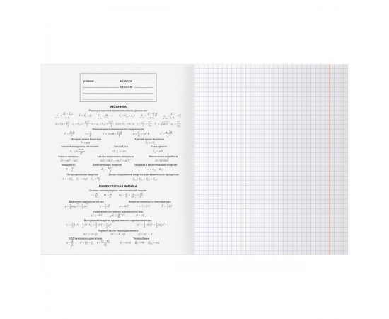 Тетрадь предметная 48л. BG "Single colour" - Физика, эконом ТПск48 63780