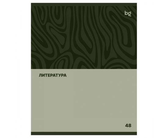Тетрадь предметная 48л. BG "Single colour" - Литература, эконом ТПск48 63781