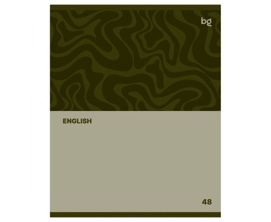 Тетрадь предметная 48л. BG "Single colour" - Английский язык, эконом ТПск48 63782