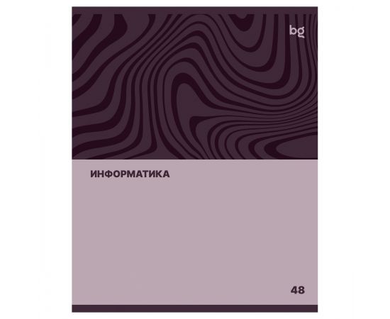 Тетрадь предметная 48л. BG "Single colour" - Информатика, эконом ТПск48 63786