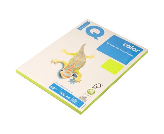 Бумага IQ "Color neon" А4, 80г/м2, 100л. (зеленый неон) NEOGN