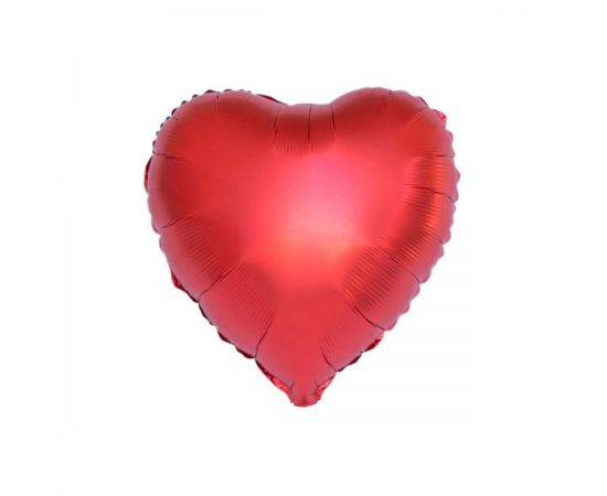 Воздушный шар, 45см, ПатиБум, "Сердце. Красный", фольгированный 6081867