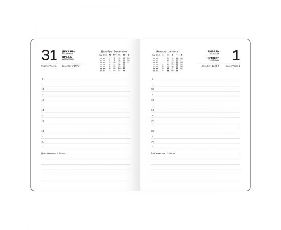 Ежедневник датированный 2026, А6, 7БЦ BG"Monochrome. Mulberry", розовый, soft touch DdА6_09624
