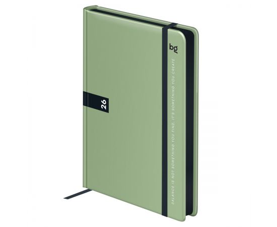 Ежедневник датированный 2026, А6, 7БЦ BG"Monochrome. Matcha", мятный, soft touch DdА6_09625