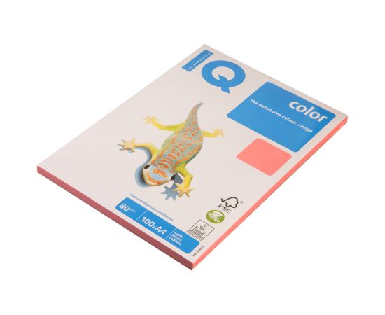 Бумага IQ "Color neon" А4, 80г/м2, 100л. (розовый неон) NEOPI