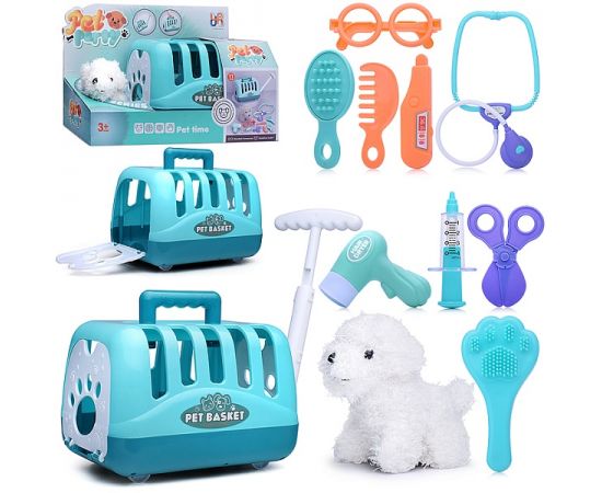 Игровой набор "Ветеринар" с белой собачкой в переноске R-01 R-01