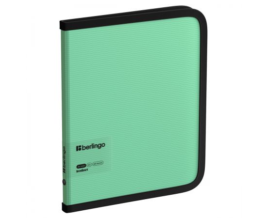Папка на молнии Berlingo "Instinct" А5+, 600мкм, мятный ZF5_A5520