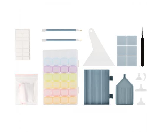 Инструменты для алмазной мозаики ТРИ СОВЫ "Большой", пакет с европодвесом Иам_53380