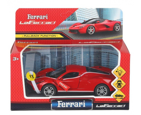 Модель металл свет-звук ferrari la ferrari 14.9см, двери, инерция 401695 401695