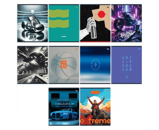 Тетрадь 48л., А5, линия BG "Mix-10. мальчики" Т5ск48 06103