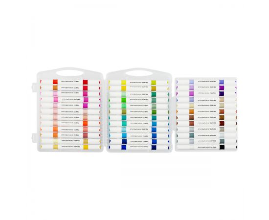 Маркеры акриловые Гамма "Классические", двухцветные, 36шт., 72 цв., пластик.бокс 14062025_36