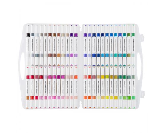 Маркеры акриловые Гамма "Классические", двухцветные, 48шт., 96 цв., пластик.бокс 14062025_48