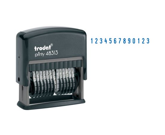 Нумератор автоматический Trodat 48313, 42*3,8мм, 13 разрядов, пластик (53198) 48313