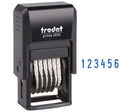 Нумератор мини автомат Trodat, 3,8мм, 6 разрядов, пластик (53199) 4836
