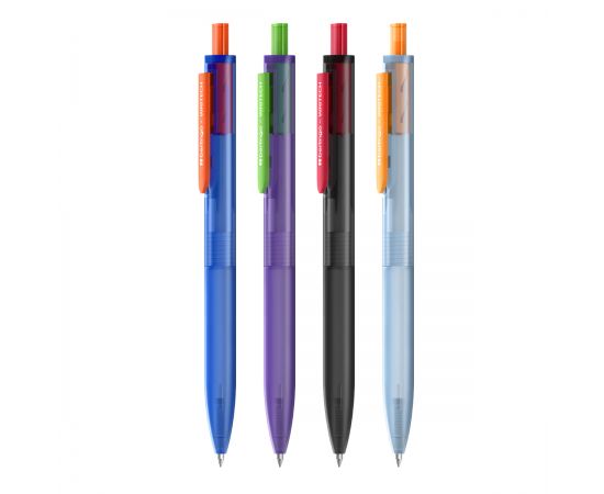 Ручка шариковая автоматическая Berlingo "Writech.x105" синяя, 0,7мм, silent click CBm_77516