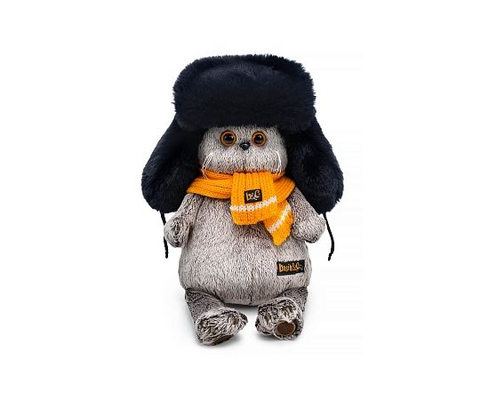 Басик в меховой шапке и шарфе Ks22-282 Ks22-282