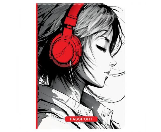 Обложка для паспорта MESHU "My Sound Kawaii", ПВХ, 2 кармана MS_55503