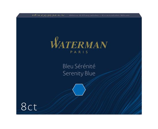 Картриджи чернильные Waterman Standart, синий, 8шт., картонная коробка S0110860