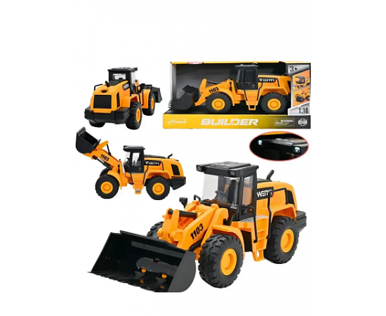 Бульдозер Builder инерц. свет. звук 1:10  WY1103A WY1103A