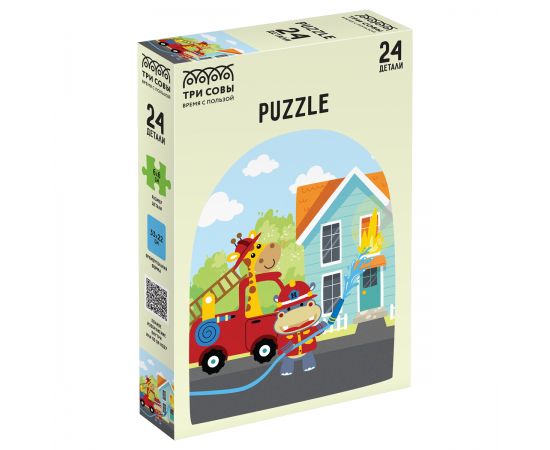 Пазл  24 эл. Maxi ТРИ СОВЫ "Пожарная бригада" ПК24М_54527