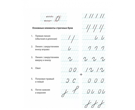 Тетрадь 12л., "Начинаю писать красиво" (№1), зеленая 46071774552067