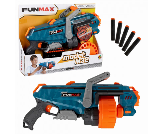 Funmax "M32" бластер механич., барабан на 18 выстрелов, в компл. 24 EVA снаряда Т24247 Т24247
