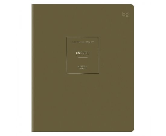 Тетрадь предметная 48л. BG "Сolor object" - Английский язык, soft-touch ламинация, тиснение фольгой, 70г/м2 ТП5ск48_лс_тф 09156
