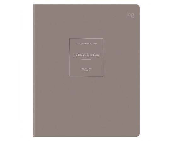 Тетрадь предметная 48л. BG "Сolor object" - Русский язык, soft-touch ламинация, тиснение фольгой, 70г/м2 ТП5ск48_лс_тф 09177